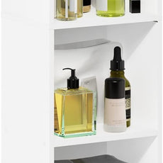 Furinno PASIR Book Shelf, 5-Tier Modern Bookshelf, Open Shelves Bookcase 9 x 12 x 52, for Living Room, Bedroom, Home Office, White