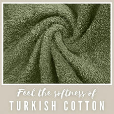 Personalized Towels, Hotel & Spa Quality, Super Soft, Highly Absorbent, Bathroom Set, 100% Cotton Monogrammed towel 6 Piece Towel Set, Include 2 Bath Towels, 2 Hand Towels, 2 Washcloths Forest Green