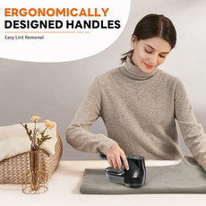 Fabric Shaver - Ziitty Lint Remover for Clothes, Sweater Defuzzer with LCD Display, 3-Speeds, 6-Blade, Type-C Rechargeable, Sweater Shaver to Remove Pilling Fuzz Lint Balls Pills for Clothes Furniture