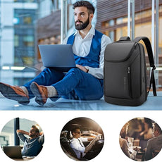 BANGE Business Smart Backpack Waterproof fit 15.6 Inch Laptop Backpack with USB Charging Port,Travel Durable Backpack