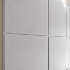 Felt Wall Tiles | Large Cork Board Alternative | Aesthetic Felt Bulletin Board for Office, Home & Classroom | Large Cork Boards for Walls Pinboard (12-Pack) | Gray White