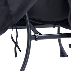 HollyHOME Lazy Chair with Armrest and Side Pocket, Comfy Accent Lounge Chair,Leisure Sofa Armchair for Living Room, Bedroom, Dorm, or Small Spaces, Oversized Reading Sofa Chair,Black