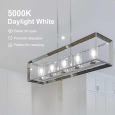 TJOY 100 Pack Vintage Edison LED Light Bulbs, Dimmable, 60W Equivalent, E26 Medium Base, 5000K Daylight, ST58, 8W, 800LM, Ultra-Bright, 80+CRI, Antique Decorative Filament, Clear Glass