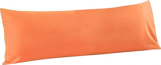 FLXXIE Body Pillow Cover - Super Soft Microfiber 20x54 Body Pillow Case - Envelope Closure, Wrinkle, Stain Resistant Orange Body Pillow Cover, 20x54, Orange
