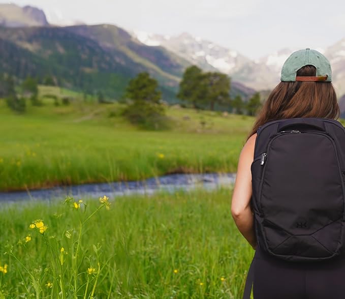 Knack Small Series 2 Laptop Backpack Fits up to 16 Inch Laptops - Knack Bags Carry-On Backpack, TSA Approved, Expandable Travel Backpacks With 2 Day Outfit Capacity, Midnight Black