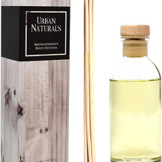 Urban Naturals Cucumber Sea Salt Reed Diffuser Set | Fresh, Crisp Cucumber, Agave Leaves & Sea Salt | Essential Oil Room Scent Kit with Reed Sticks | Made in The USA | A Great Home Gift Idea