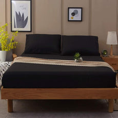 SONORO KATE Bed Sheet Set Super Soft Microfiber 1800 Thread Count Luxury Egyptian Sheets Fit 18-24 Inch Deep Pocket Mattress Wrinkle-4 Piece (Black, California King)