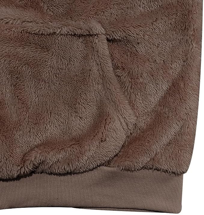 Men's Oversized Winter Soft Casual Sweatshirt with Double Sided Brushed Interior Cozy Gift for Holiday Season