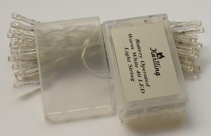 Karlling Battery Operated Blue 40 LED Fairy Light String Wedding Party Xmas Christmas Decorations(Blue)