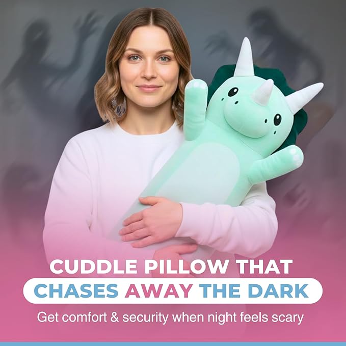 Plush Body Pillow for Kids | Long Stuffed Animal Cuddle Pillow | Soft Hugging Toy | Plushie Gift for Girls & Boys | Long Plush Body Pillow for Sleep & Comfort | Small, 60 CM
