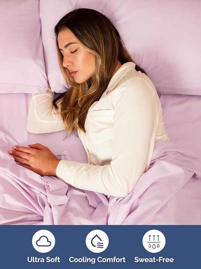 Extra Deep Pocket Cal King Sheets - 4 Piece Breathable & Cooling Bed Sheets - Hotel Luxury Sheet Set - Soft, Wrinkle Free & Comfy - Easily Fits Extra Deep Mattresses - Deep Pocket Light Pink Sheets