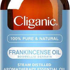 Cliganic Organic Frankincense Essential Oil - 100% Pure Natural for Aromatherapy Diffuser | Non-GMO Verified (Packaging May Vary)