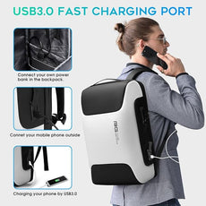BANGE Business Laptop Backpack Fits 15.6 Inch Notebook, Anti Theft Work Backpack with USB Charging Port for Office Work Airplane Business Travel…