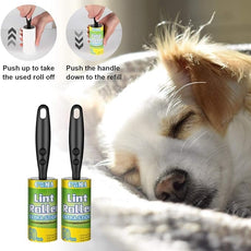 Lint Rollers for Pet Hair Extra Sticky, Pet Hair Remover Set Brush for Dog & Cat Hair Removal, Clothes, Furniture, 2 Handles with 4 Refills, 240 Total Sheets