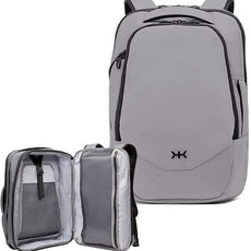 Knack Small Series 2 Laptop Backpack Fits up to 16 Inch Laptops - Knack Bags Carry-On Backpack, TSA Approved, Expandable Travel Backpacks With 2 Day Outfit Capacity, Alloy Gray