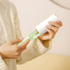 Pet Hair Lint Roller Extra Sticky Lint Remover for Clothing Furniture Carpet Couch 4 Rollers with 2 Handles (Pink/Green Handles & 4 Refills)