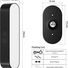 Wireless Battery Operated Wall Sconce for Bedroom, LED Rechargeable Wall Light for Paintings, 5 Colors Stick on Wall Mounted Lamp for Reading, Living Room