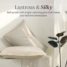 Twin XL Size 3 Piece Bed Sheet Sets, DeepSleep Tech Luxury Bedding Made with 100% Tencel Lyocell - Silky, Lustrous & Gentle on Skin | Sands of Time (2 Sheets, 1 Pillow Case)