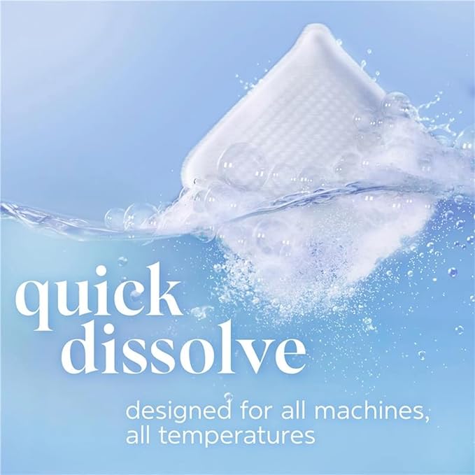 Tide evo Free & Gentle Laundry Detergent Tiles, Fragrance-Free, 40 Medium Sized Loads, Easy to Use, Safe for All Machines and Water Conditions