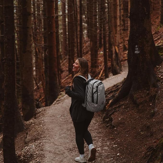 Knack Small Series 2 Laptop Backpack Fits up to 16 Inch Laptops - Knack Bags Carry-On Backpack, TSA Approved, Expandable Travel Backpacks With 2 Day Outfit Capacity, Alloy Gray