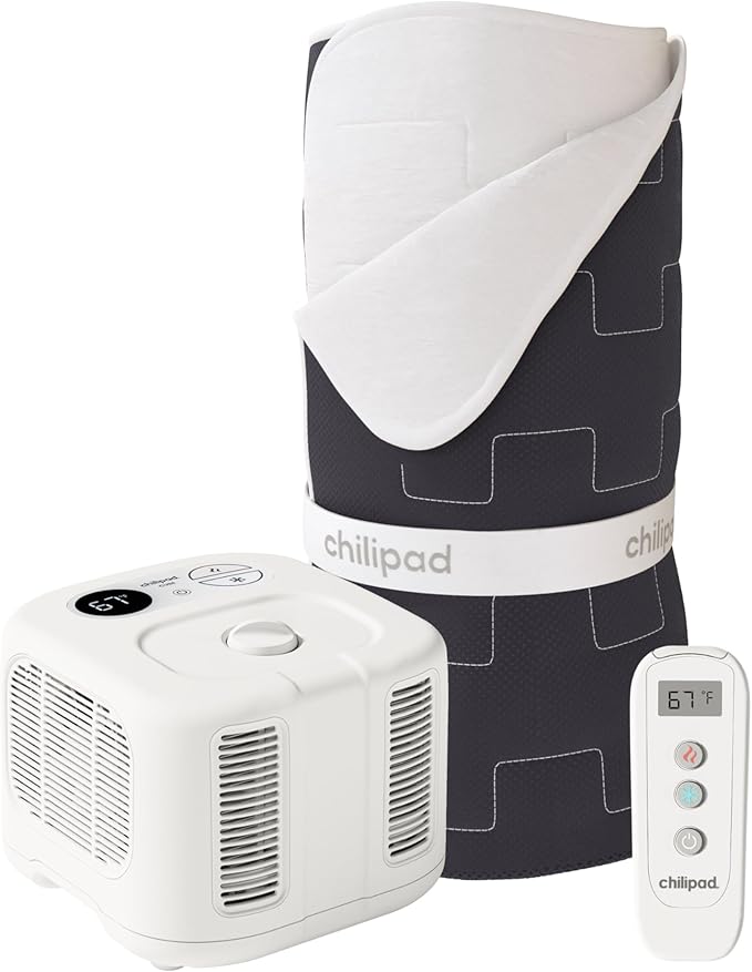Chilipad Cube Bed Cooling System - Cooling & Heating Mattress Topper, Custom Bed Temperature, Cool Sleep Enhancement, Temp Range of 60-115°F, ME Half Cal King Bedsize (36" W x 84" L), Model CP508
