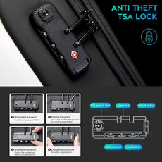 BANGE Business Laptop Backpack Fits 15.6 Inch Notebook, Anti Theft Work Backpack with USB Charging Port for Office Work Airplane Business Travel…