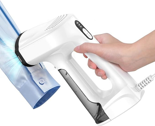 Sweepulire Vacuum Steamer for Clothes, 2500Pa Suction Handheld Clothes Steamer, 3 Modes, LED Display, Portable Travel Steamers for Clothes, Steaming & Ironing 2 In 1, 160ml Water Tank (for 110-120V)
