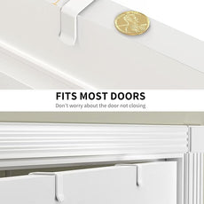 Moforoco White 9-Tier Over The Door Pantry Organizer, Pantry Organization And Storage, Metal Hanging Spice Rack Shelves Door, Home & Kitchen Essentials, Laundry Room Bathroom Organization