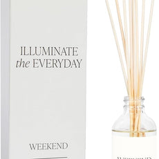 Sweet Water Decor Weekend Reed Diffuser Set for Home - Sage, Orange, Amber, Tonka Bean Scented Reed Diffusers - Air Freshener Lasts 4+ Months, Made in The USA