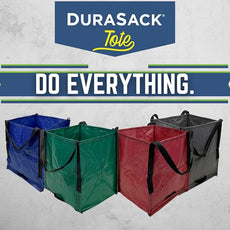 DURASACK Heavy Duty Storage Tote Bag 22-Gallon Rugged Woven Polypropylene Moving Bag, Reusable Self-Standing Design, Holds up to 500 Pounds, Pack of 4, Multicolored
