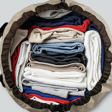 Laundry Bag with Shoulder Straps and Mesh Pocket Laundry Backpack Large Portable Laundry Hamper for College Laundromat Apartment