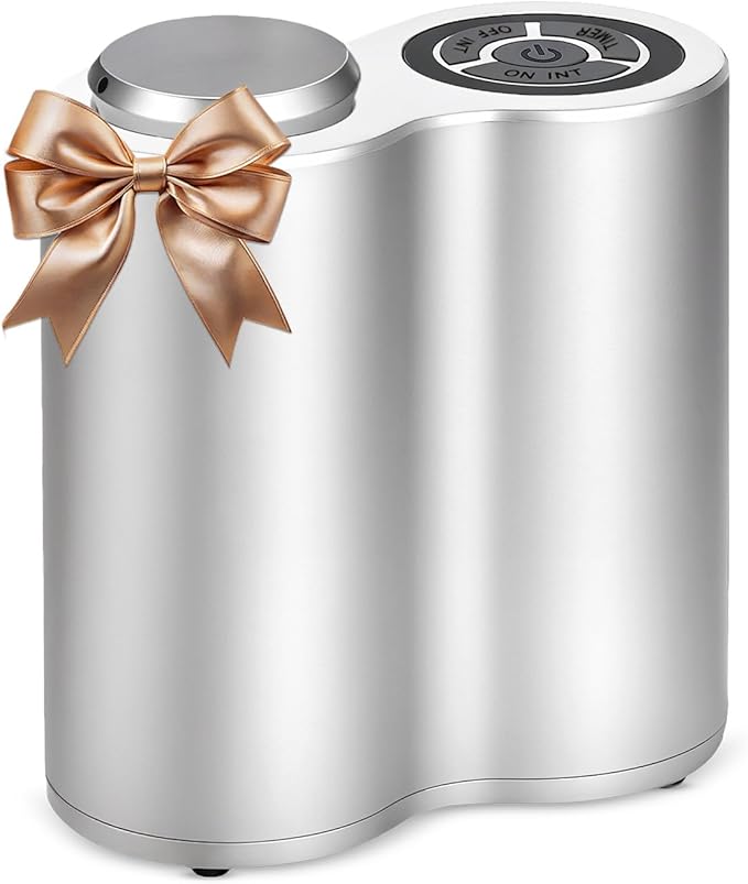 800 Sq Ft Waterless Diffuser for Essential Oils, Made in USA Aroma Infinity Silver Portable Aroma Atomizer for Room Fragrance, Home Scent Machine, Air Aromatherapy