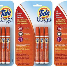 Tide to Go Instant Stain Remover Liquid Pen,Pack of 9