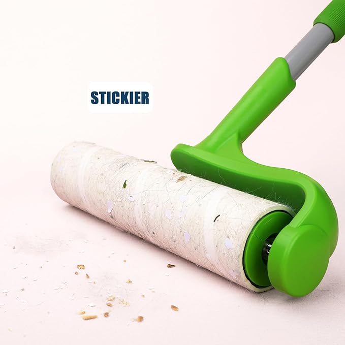 10 inch Mega Lint Roller Refills Compatible with Evercare Smart Design Layers Large Mega Lint Rollers and More, 50% More Pickup, 60 Sheets per Refill, Pack of 6, 360 Sheets Total