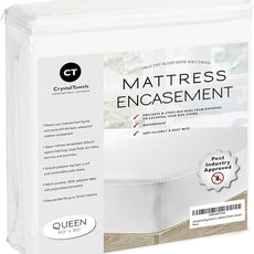 Ultimate Zippered Waterproof Mattress Protector (Queen) - by Deluxe Hotel