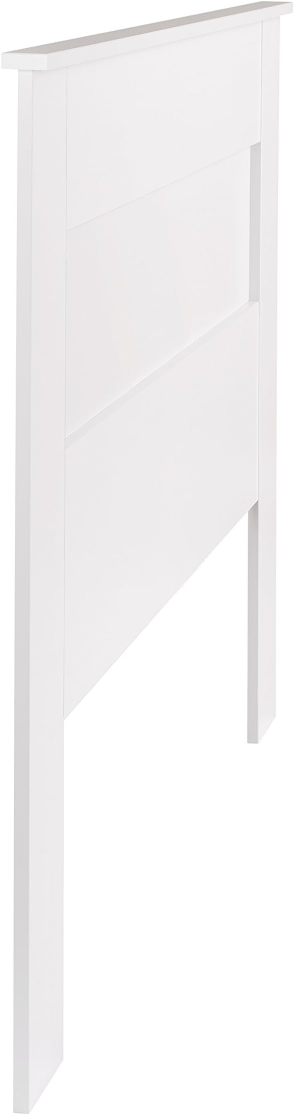Prepac Stylish Flat Wood Panel Headboard for Queen Size Beds, Simplistic Wooden Queen Headboard 2.25" D x 64.5" W x 48" H, White, WHFQ-1301-1