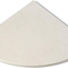 Koville Beige Natural Marble Corner Shower Shelf for Bathroom, 10'' Polished Marble Corner Shelves for Bath, Wall Mounted Stone Corner Shower Caddy, No Drilling Adhesive Shower Shelf - Rigel Yellow