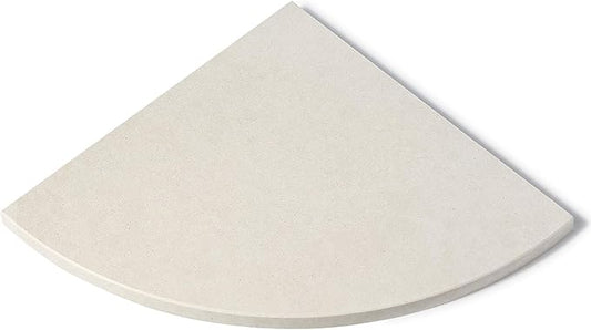 Koville Beige Natural Marble Corner Shower Shelf for Bathroom, 10'' Polished Marble Corner Shelves for Bath, Wall Mounted Stone Corner Shower Caddy, No Drilling Adhesive Shower Shelf - Rigel Yellow