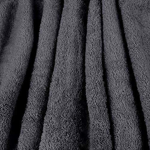 100% Cotton Towels 35" X 70" | Dark Grey Towels Set of 2 Ultra Soft and Highly Absorbent Bath Towel Set Cotton, Gym, Hotel, Spa, Machine Washable