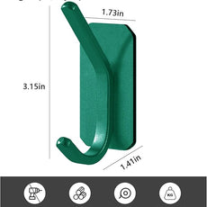 Paoli Heavy Duty Adhesive Wall Hooks (4, Emerald)