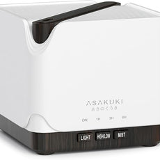 ASAKUKI Essential Oil Diffuser, Multifunctional Ultrasonic Aromatherapy Fragrant Oil Vaporizer Humidifier with Timer, Auto-Off Safety Switch, and 7 LED Light Colors, 700 ml (Brown Wood)