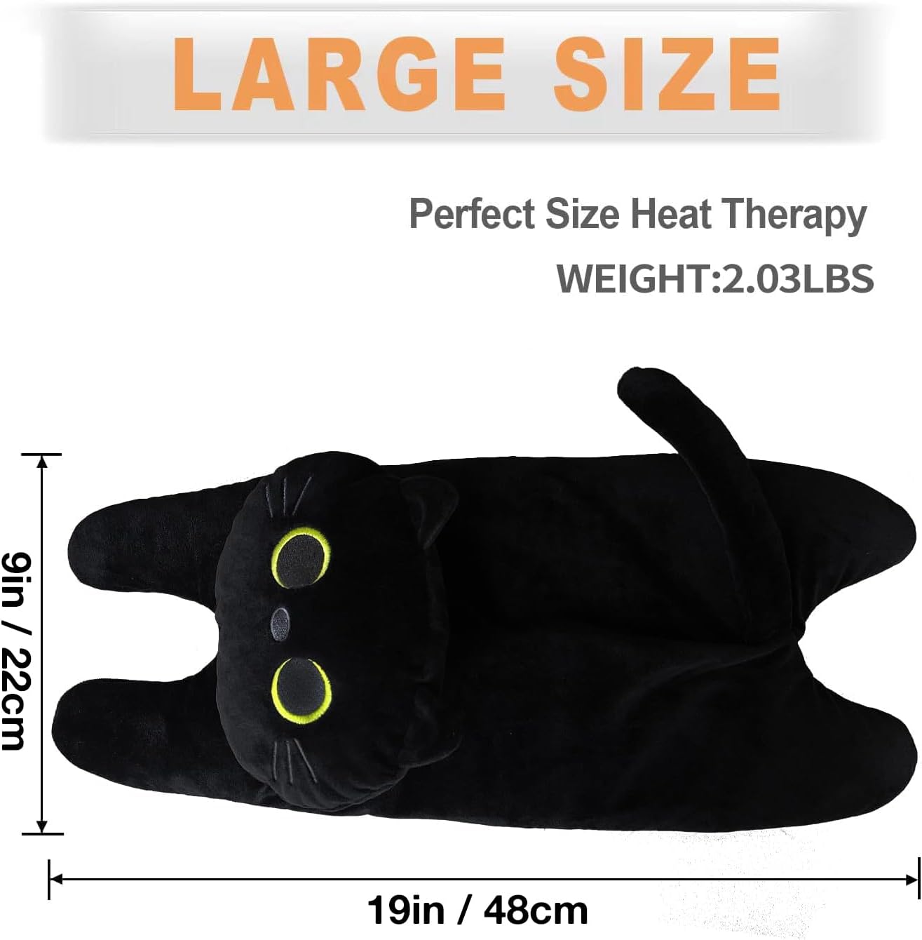 Microwave Heating Pad for Cramps Pain Relief, 19 * 9" Microwavable Heating Pads for Back, Neck Shoulder, Cute Microwave Heating Pad Stuffed Animal, Moist Heat Pack, Lavender