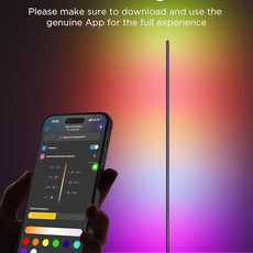 Govee RGBIC Floor Lamp Basic, LED Corner Lamp Works with Alexa, 1000 Lumen Smart Modern Floor Lamp with Music Sync and 16 Million DIY Colors, Color Changing Standing Lamp for Bedroom Living Room Black