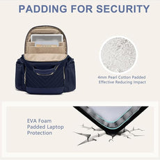 Laptop Backpack for Women Bookbag: 15.6 inch Work Backpacks with Pouch Pocket for Large Capacity Cup & USB Charger College Book Bag Travel Business Nurse Teacher Bookbags Anti-theft Back Pack