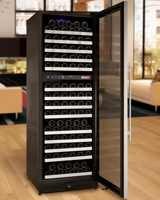 Allavino VSWR172-2SR20 FlexCount II 172 Bottle Dual Zone Stainless Steel Wine Refrigerator