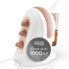 1000 Sq Ft Waterless Diffuser for Essential Oils, Made in USA Bronze Waterless Aroma Atomizer for Large Room Fragrance, Home Scent Machine, Air Aromatherapy Holiday