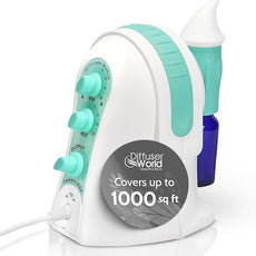 1000 Sq Ft Waterless Diffuser for Essential Oils, Made in USA Green Waterless Aroma Atomizer for Large Room Fragrance, Home Scent Machine, Air Aromatherapy Holiday