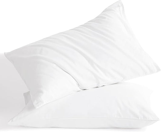 NTBAY King Cotton Pillowcases - Envelope Closure 20x36 Pillowcases Set of 2, Breathable and Soft Bed Pillow Cases, Cream