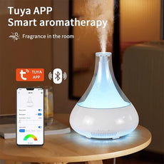 Smart Aromatherapy Diffuser & Humidifier – 350ML, App Controlled, Ultrasonic, Quiet, Multi-Color LED