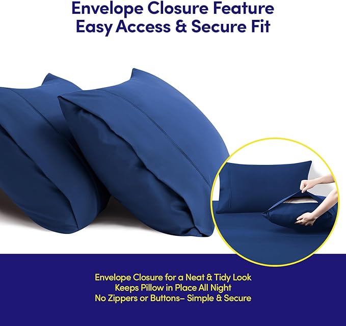 Dorm Room Essentials College Bedding Comforter Set 5 Piece Twin XL Size Bed in a Bag for College Students Boys and Girls, Twin XL, Royal Blue